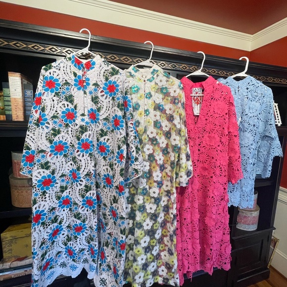 La Vie Style House 3D Maxi Kaftan, Hot pink, ONE Size fits most - Picture 6 of 10